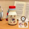 Nueva taza térmica de acero inoxidable 316, con un diseño creativo y artístico, perfecta para estudiantes, con un estilo de taza de leche portátil, lindo y adorable.