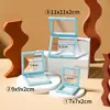 Caja colgante de película de PE de color de moda, película transparente, a prueba de polvo, para exhibir y empaquetar monedas, joyas y otros coleccionables