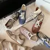 Mesmo estilo da Mãe Uva~ Salto interno de 3cm~ Couro bovino de primeira camada atualizado 2026 Cadarço Esportivo Casual Treinamento Alemão Sapatos Femininos