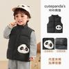 Chaleco Acolchado Infantil Panda Kaka Ropa de Invierno para Niñas Chaleco Cálido de Invierno para Niños Ropa Infantil de Otoño e Invierno para Bebés