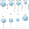 24 Bolas Decorativas Nuevas para Pastel del Día de San Valentín Chino, Bolas Doradas Coloridas, Inserts Decorativos para Pastel de Boda, Fiesta de Cumpleaños