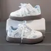 Zapatos de Lona Lindos de Gato para Niñas, Estilo Otoño, Lazo, Suela Suave, Zapatos Infantiles Antideslizantes, Tenis Casuales Color Blanco Leche para Niños