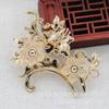 Accesorios de Joyería Hecho a Mano DIY Cuerpo Principal Horquilla Corona para el Cabello Cobre Conservador de Color 64*54*6mm Estilo Antiguo Material B3309