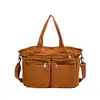 Bolso de Hombro de Pana de Gran Capacidad Moda para Mujer 2025 Primavera Estilo Coreano Bolso de Hombro Sencillo Bolso Cruzado Versátil para el Trabajo