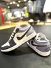 Zapatos Aj1 Obsidian Negro y Blanco Panda para Hombre y Mujer Negro Rojo Gris Blanco Negro Bajos Otoño e Invierno de Caña Baja Casual Pareja Zapatos Deportivos