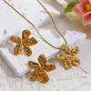 Pendientes de Metal Geométricos Florales Exagerados Estilo Fresco de Nicho Pendientes de Moda de Gama Alta Venta al por Mayor