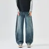 Ropa de Hombre Fengshe / 2026 Otoño-Invierno Nueva Moda Única Americana High Street Sueltos de Pierna Ancha Corte Recto Curvos Jeans