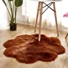 Alfombra Amazon Directa Blanca en Forma de Corazón Piel de Oveja Sintética Alfombra Gruesa de Felpa Larga Felpudo Cojín para Sofá Cojín para Ventana de Rincón