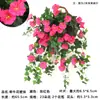 Enredadera Artificial de Flor de Campanilla, Enredadera de Flores Falsas, Flor Decorativa, Colgante de Pared, Cesta Colgante, Flor Colgante de Plástico