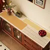 Protetor de Tampo para Aparador Estilo Retrô Americano, Tapete para Mesa de Gabinete de TV, Tapete Impermeável Lavável para Mesa de Entrada, Tapete para Aparador de Sapatos