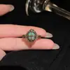 Serie Oscura~Anillo Abierto de Mariposa y Girasol para Mujer, Nicho Retro, Moda, Anillo para Dedo Índice, Anillo Personalizado Único