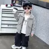 Chaqueta de Peto para Niños Otoño 2026 Nuevo Estilo Niños Elegante Holgado Patchwork Cuadros Top Chaqueta Hermosa para Bebé