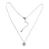 Collar Colgante de Zirconia de Lava de Venta Caliente Japonesa y Coreana Exquisita Cadena Pequeña para Clavícula Joyería de Nicho con Temperamento Venta al por Mayor para Mujeres