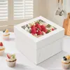 Caja Blanca para Pasteles con Ventana Amazon en Stock, Caja para Pasteles, Caja para Pan, Caja para Pastel de Cumpleaños, Caja de Empaque para Pasteles de Repostería