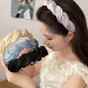 Faixa de Cabeça Onda de Malha com Glitter Fino Crânio Top Novo Estilo Feminino Diário Roupa Externa Faixa para Lavar o Rosto com Dentes Anti-derrapante Acessórios de Cabelo Feminino