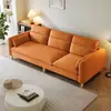 Sofá Moderno Minimalista Nórdico de Tela Técnica para Sala de Estar, Apartamento Pequeño, Doble o Triple en Línea Recta, Modelo Popular