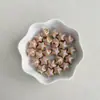Acrílico Chapado UV Colorido Retorcido Estrella de Cinco Puntas Agujero Vertical DIY Pulsera Cuentas Cadena de Teléfono Colgante para Llavero Materiales