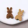Novo Bonito Pelúcia Coelho Marrom Grampo de Cabelo Adorno de Cabeça Patch para Roupa DIY Joias Acessórios Artesanais Atacado