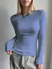 Moda Europea y Americana Versátil Color Sólido Camiseta Térmica Base Capa Amazon Transfronterizo Nueva Ropa Térmica