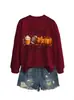 Apenas uma garota que ama o outono Amazon eBay site independente moletom feminino casual confortável