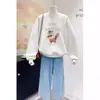 Moletom plus size para mulheres, novo estilo popular outono 2026, design solto e que afina a silhueta, único e moderno, jaqueta top com forro de fleece