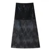 Para Ropa de Mujer al por Mayor Transfronteriza 2026 Nuevo Estilo de Moda Falda de Cintura Alta Bordada de Dos Colores con Lentejuelas