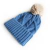 Sombrero Lindo para Adulto de Cat Brother para Mujer Otoño e Invierno 2024 Cálido, Moderno y con Temperamento Fresco Sombrero de Lana Tejido a Cuadros con Bola de Pelo