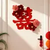 Adesivos de Porta para Casamento com Palavras Felizes para o Casamento da Mulher, Decoração de Ambiente de Casamento, Atmosfera da Porta, Decoração de Parede de Fundo para Quarto e Sala de Estar