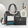 Bolsa Feminina de Grande Capacidade Estilo Coreano Novo 2025, Bolsa Transversal de Ombro Moderna e Simples, Bolsa para Mães de Meia-Idade, Bolsa Elegante Xadrez
