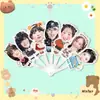 Duas vezes Kim Dahyun e Zhou Ziyu 30% de desconto Leque Dobrável Mercadoria de Apoio para Shows TikTok Mesmo Estilo