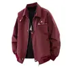 Chaqueta casual de trabajo para exteriores de primavera y otoño, chaqueta de una sola capa de color liso, prenda exterior de moda para exportación