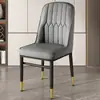 Silla de Té de Lujo Ligero, Taburete de Tocador de Hierro Forjado, Silla de Ocio, Silla de Mahjong, Silla de Comedor con Cojín Suave, Silla Metálica para Uso Doméstico con Respaldo