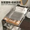 Estante de Toallas para Baño de Lujo Ligero Estante de Almacenamiento de Acero al Carbono para Baño Estante de Toallas Montado en Pared sin Taladrar