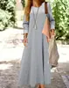Vestido de Moda Casual de Manga Larga de Color Sólido con Dobladillo Suelto para Mujer Europeo y Americano Otoño e Invierno 2025 Sitio Independiente de Amazon