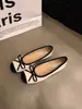 Suave brisa nocturna, bailarinas con estampado de mariposas, estilo retro francés, bailarinas plateadas de suela suave, colección primavera/verano, zapatos de mujer inspirados en Chanel