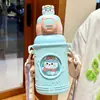 Termo Infantil con Popote, Grado Alimenticio 316, Especial para Estudiantes de Primaria, Niñas, Niños y Pequeños