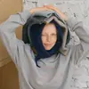 Bufanda Triangular de Punto Rayada Mezcla de Lana Casera 30 para Mujer en Otoño e Invierno Estilo Coreano Neutro Protección para el Cuello Bufanda Pequeña de Lana
