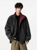 Chamarra Bomber con Cuello Alto Tie-dye Mate Transfronteriza Tendencia Hombres Primavera/Otoño 2026 Corta Elegante Silueta Holgada Chamarra de Marca de Tendencia