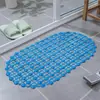Alfombra Ovalada Antideslizante de PVC Transfronteriza para Personas Mayores y Niños en el Baño, Felpudo para Piso de Baño, Alfombra al Lado de la Tina