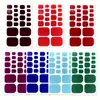 Zhengxiang Verano Color Sólido Pegatinas para Pies Pegatinas de Arte para Uñas Impermeables Celebridad de Internet Ins Pegatinas para Manicura de Dedos Pegatinas de Cola Transfronterizas