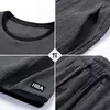 ¡Guau, Conjunto Deportivo Casual para Hombre Hecho a Medida, Conjunto de Camiseta de Manga Corta de Seda de Hielo para Hombre de Verano
