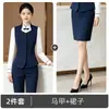 Nuevos Trajes Profesionales para Mujer Primavera y Otoño 2026, Uniformes de Trabajo para Personal de Servicio de Catering, Ropa de Trabajo para Recepción de Hotel para Mujeres