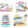 Feliz Cumpleaños Barco de Crucero Carnival Pegatina Magnética Amazon Imán de Puerta de Barco de Crucero Decoración Buzón Coche Pegatina de Refrigerador de Barco de Crucero