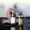 Botella de Vidrio de Boca Ancha para Espolvorear para el Hogar Tarro de Polvo de Cocina Botella para Condimentos de Pimienta para Barbacoa Tarro de Sal Empaque Sellado a Prueba de Humedad