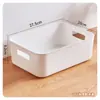 Tampa de Plástico Caixa de Armazenamento Espessa Caixa de Armazenamento Grande Cesta de Armazenamento para Lanches e Brinquedos Caixa de Armazenamento para Roupas de Mesa de Dormitório