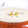 Pulseira de Ouro Martelado Dourado Areia Não Desbota Pepita de Ouro Pequena Marca da Fortuna Contas de Ouro Novo Estilo Chinês Contas de Transferência Pulseira Versátil para Mulheres