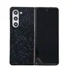 Nova capa de celular dobrável estilo Chanel em couro texturizado para Samsung Z Folder 5, tendência Z folder 4/3