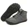 Nuevos zapatos de algodón gruesos de suela gruesa para otoño e invierno, para hombre y mujer, cómodas botas de nieve cálidas para exteriores con forro de felpa y zapatos de algodón casuales engrosados