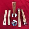 Vela de linha de cera com núcleo de lascas de madeira cruzada vela DIY de madeira vela artesanal vela de lascas de madeira pavio corda linha de cera