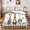 Juego de Cama de Tres Piezas Shein Temu Serie Pascua 3 Juego de Cama Decorativo de Tres Piezas Se Puede Emitir Jit